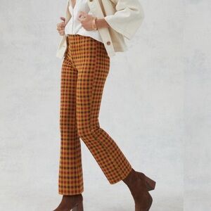 Mauve by anthropology knit kick flare pants